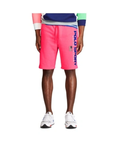 Shop Polo Ralph Lauren Men's Polo 8" Sport Fleece Short In Pink