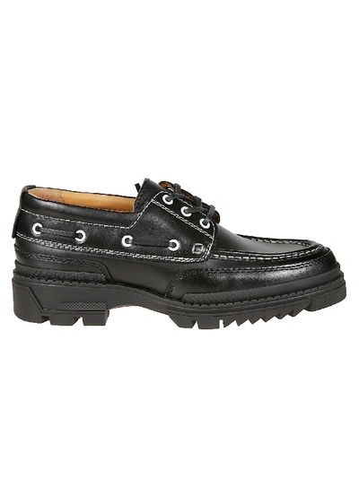 Shop Ami Alexandre Mattiussi Black Boat Loafers