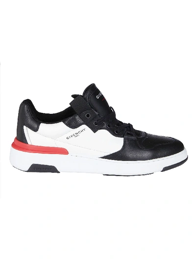 Shop Givenchy Wing Low Top Sneakers In Black White