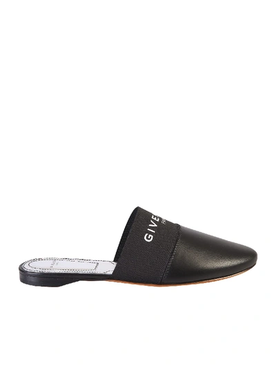 Shop Givenchy Branded Flats In Black
