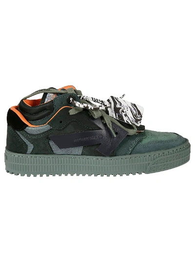 Shop Off-white Off-court Low Top Sneakers In Dark Green