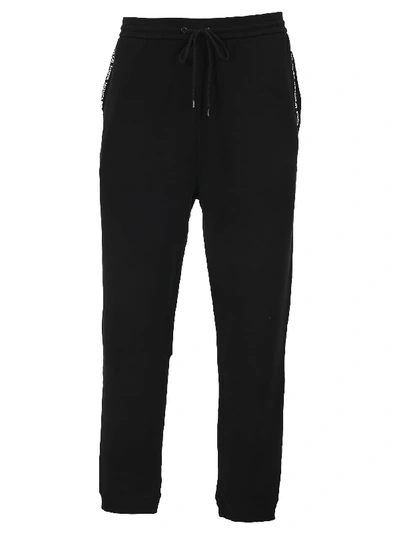 Shop Moncler Fragment Sweatpants In Black