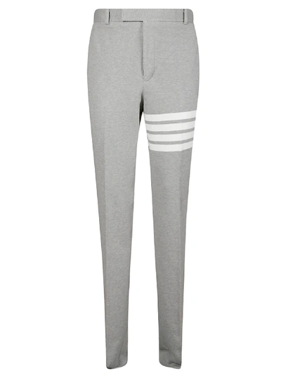 Shop Thom Browne Unconstructed Chino Trousers In Light Grey