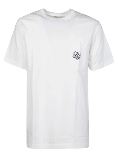 Dior Logo Patch Pocket T-shirt In White | ModeSens