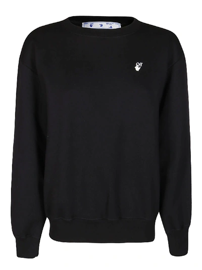 Shop Off-white Black Cotton Arrows Sweatshirt