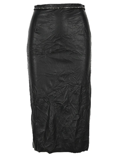 Shop N°21 N21 Crystal-embellished Pencil Skirt In Black