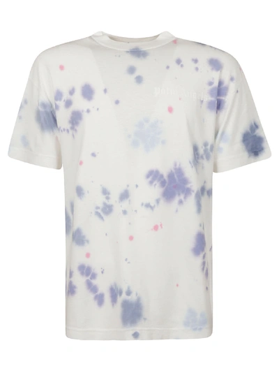 Shop Palm Angels Tie Dye New Basic T-shirt In White/multicolor