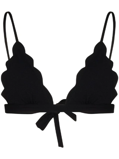 Shop Marysia Santa Clare Bikini Top In Black