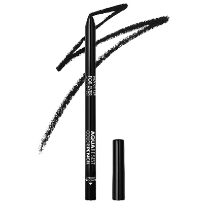 Shop Make Up For Ever Aqua Resist Color Pencil Eyeliner 01 Graphite .042 oz / 0.5 G