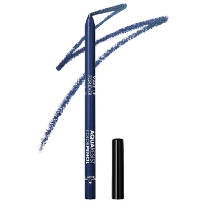 Shop Make Up For Ever Aqua Resist Color Pencil Eyeliner 08 Deep Sea .042 oz / 0.5 G