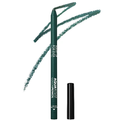 Shop Make Up For Ever Aqua Resist Color Pencil Eyeliner 06 Forest.042 oz / 0.5 G