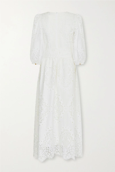 Shop Borgo De Nor Constance Broderie Anglaise Maxi Dress In White