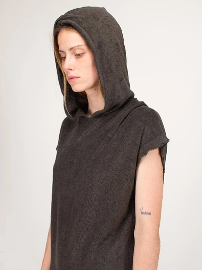 Shop Thom Krom Hooded Bamboo Dress Worked Green