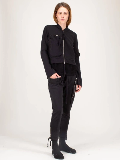 Shop Thom Krom Zip-up Workers Jacket Black