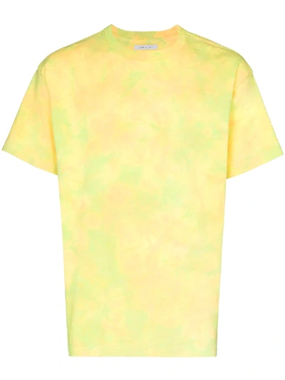 Shop John Elliott Marble Mix Cotton T-shirt In Yellow