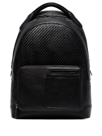 Shop Ermenegildo Zegna Pelletessuta™ Leather Backpack In Black
