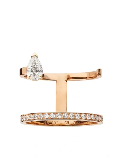 Shop Repossi 18kt Rose Gold Serti Sur Vide Diamond Ring