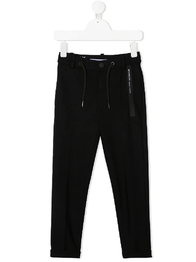 Givenchy Drawstring Waist Slim-fit Trousers In Black