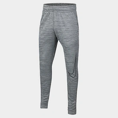 Nike Kids' Dri-fit Therma Gfx Tapered Training Pants (big Boy) In Smoke  Grey/ Htr/ Black | ModeSens