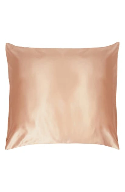 Shop Slip Pure Silk Euro Pillowcase In Rose Gold