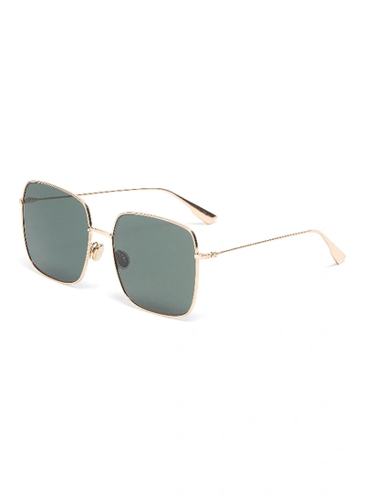 Shop Dior Stellaire1 Square Metal Frame Sunglasses