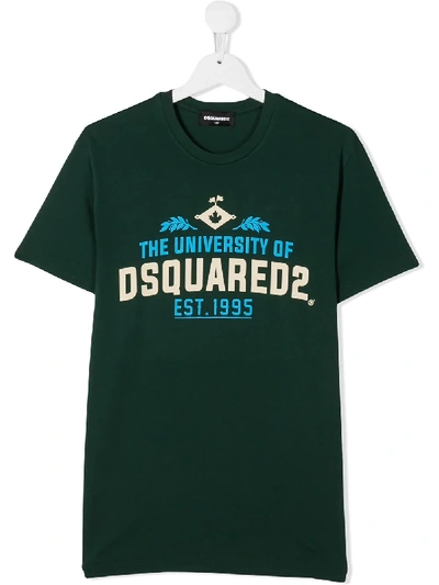 DSQUARED2 TEEN UNIVERSITY PRINT T-SHIRT 