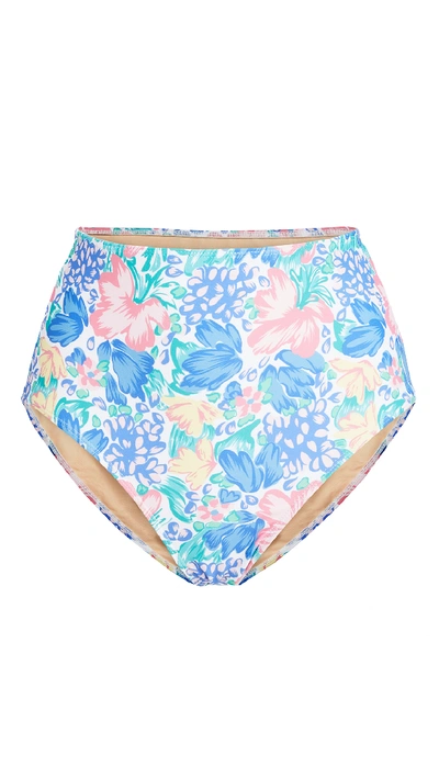Shop Faithfull The Brand Chaumont Bikini Bottoms In Jemima Floral Print