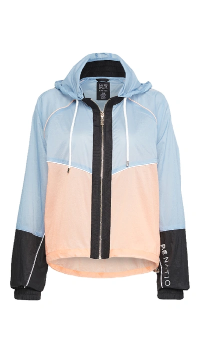 Shop P.e Nation Aerial Drop Jacket In Forget Me Not