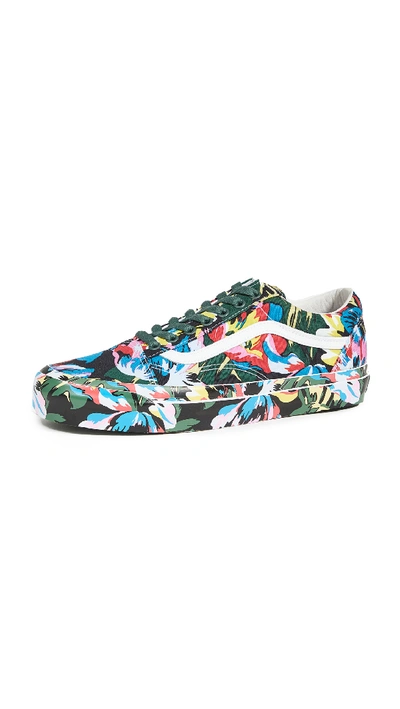 Shop Kenzo X Vans Low Top Sneakers In Floral Grn/tr Wht