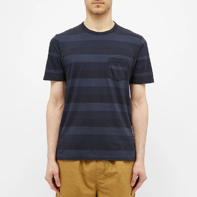 Shop Albam Whelan Stripe Tee In Blue