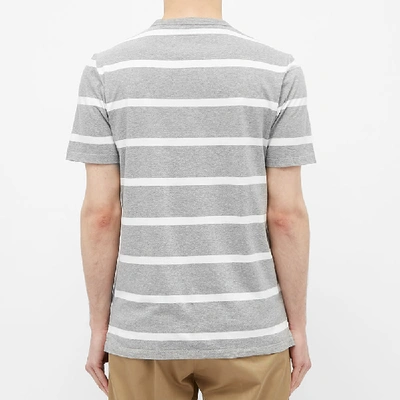 Shop Albam Whelan Stripe Tee In Grey