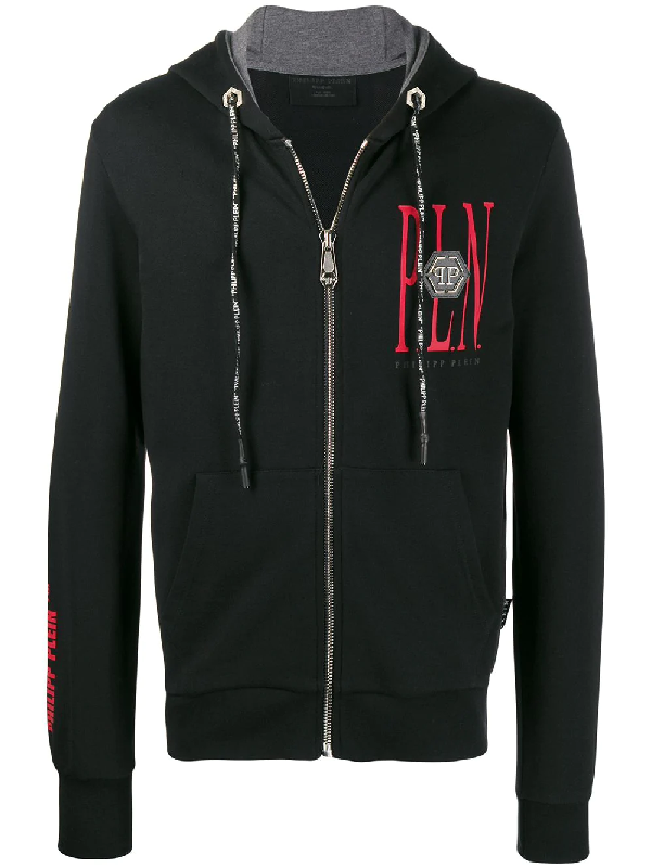 Philipp Plein Skull Hooded Jacket In Black | ModeSens