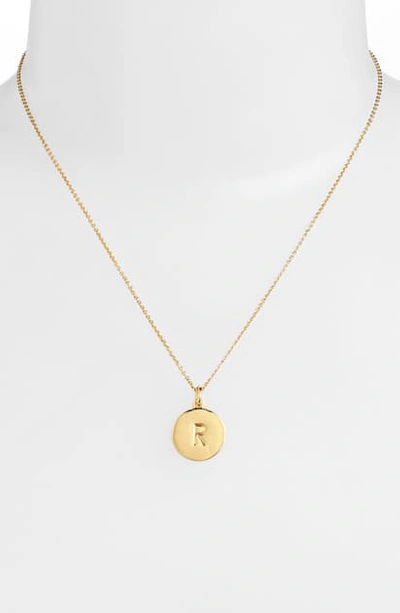 Shop Kate Spade One In A Million Initial Pendant Necklace In R- Gold