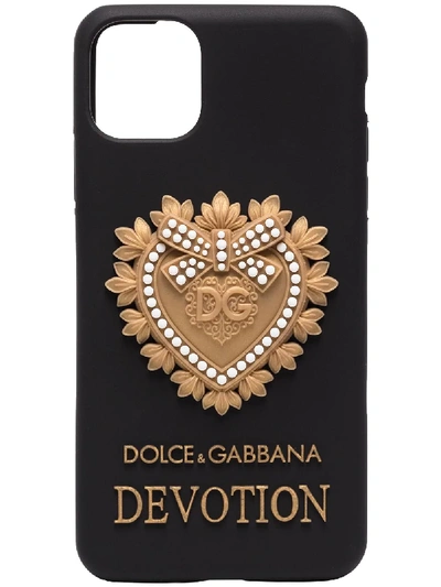 Dolce & Gabbana Dolce And Gabbana Black Devotion Iphone 11 Pro Max Case |  ModeSens