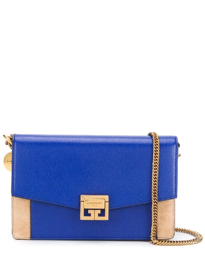Shop Givenchy Mini Gv3 Shoulder Bag In Blue