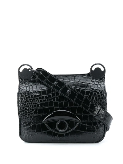 Shop Kenzo Tali Embossed Tote Bag In Black