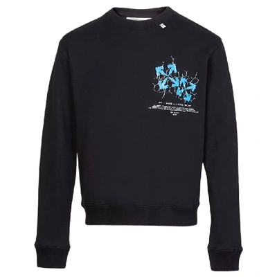 Pre-owned Off-white Fence Arrows Sweatshirt Black/blue