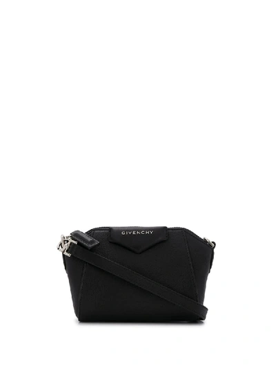 Shop Givenchy Antigona Crossbody Bag In Black