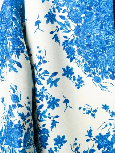 Shop Valentino Bluegrace Bouquet Collarless Coat
