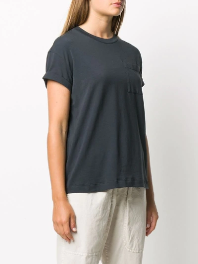 Shop Brunello Cucinelli One Pocket Crew Neck T-shirt In Blue