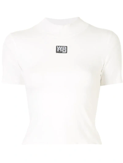 Shop Alexander Wang T Logo Patch T-shirt In White