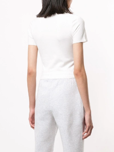 Shop Alexander Wang T Logo Patch T-shirt In White