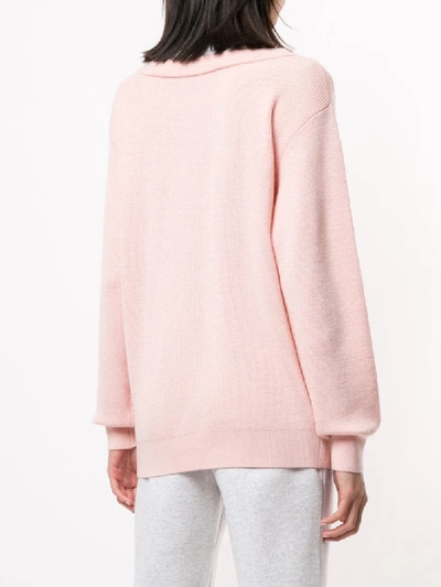 Shop Alexander Wang T Oversized Layered Jumper In Pink