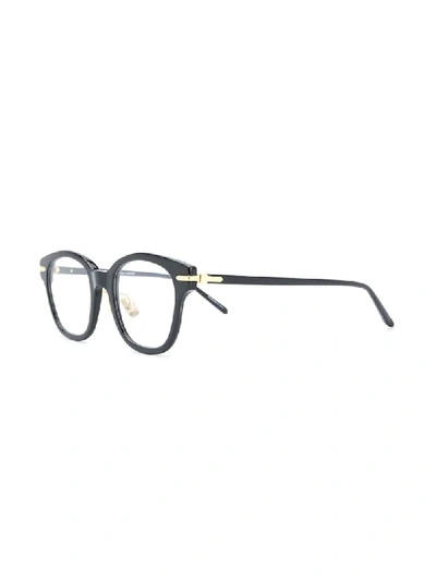 Shop Linda Farrow Square Frame Glasses In Black