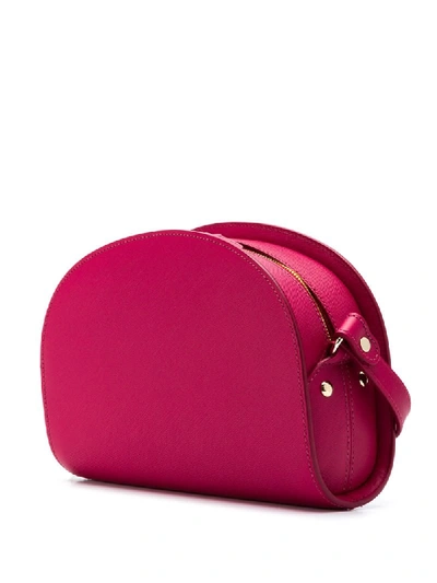 Shop Apc Demi-lune Crossbody Bag In Pink