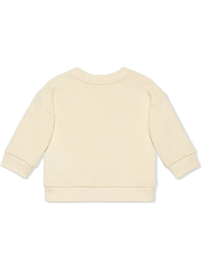 Shop Gucci Nursery Geography Print Sweatshirt In White