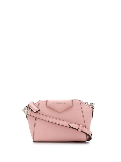 Shop Givenchy Nano Antigona Crossbody Bag In Pink