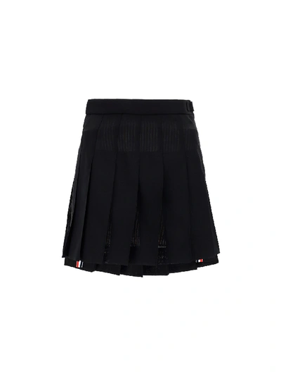 Shop Thom Browne Mini Skirt In Black
