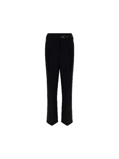 Shop Prada Pants In Nero