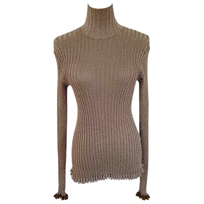 Pre-owned Chloé Metallic Silk Knitwear